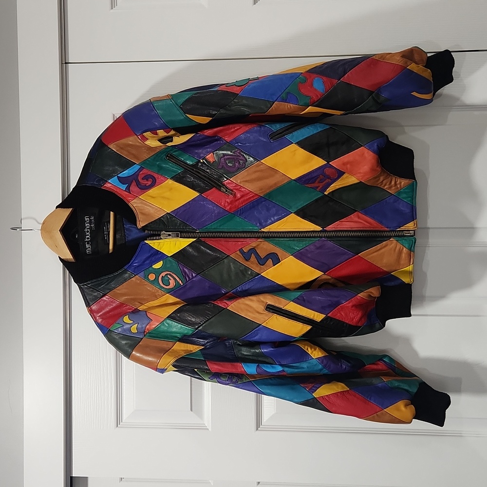 Vintage 90s March buchanan pelle pelle leather jacket